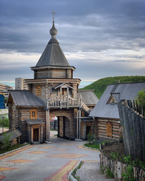 Iglesia en Murmansk Rusia junio de 2019