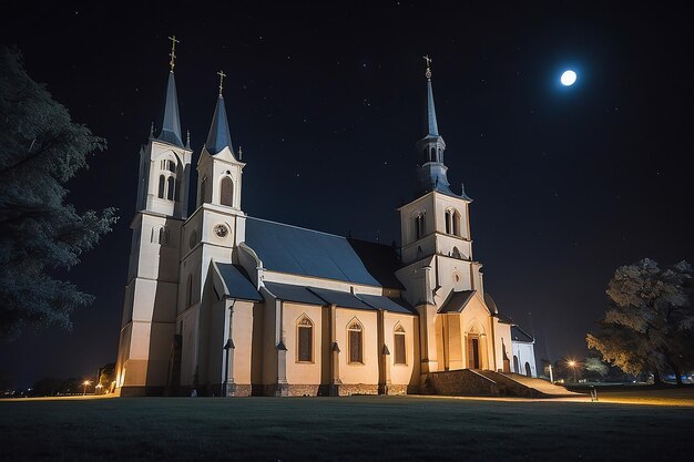 Iglesia en la noche