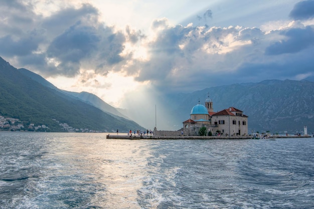 Iglesia Nuestra Señora de las Rocas (Gospa od Skrpjela) . Montenegro.