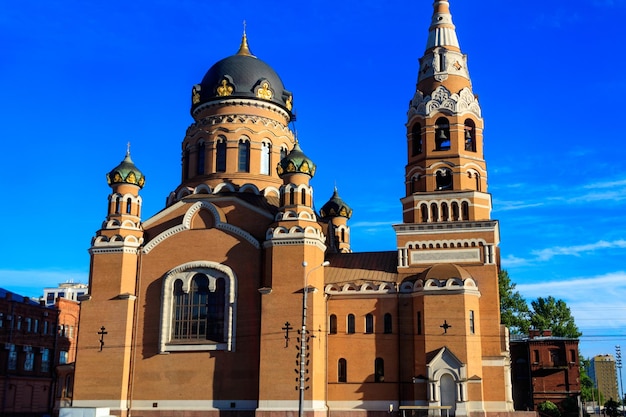 Iglesia de la resurrección en el canal Obvodny en San Petersburgo Rusia