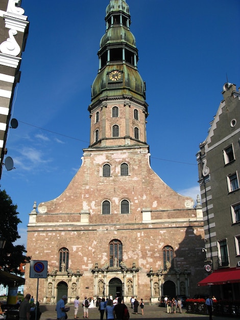 La iglesia en Riga Letonia