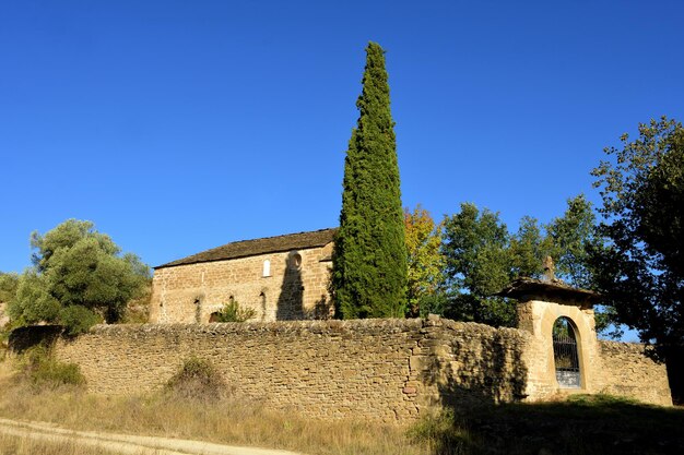 Iglesia románica de la Virgen del Rosario, Osia, Comarca de la Jacetania, provincia de Huesca, Aragón, España