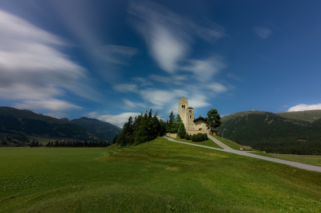 La iglesia de San Gian en celerina Suiza