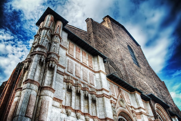 Iglesia de San Petronio en hdr Bolonia