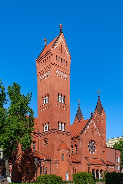 La Iglesia de San Simeón y Santa Elena en Minsk Bielorrusia