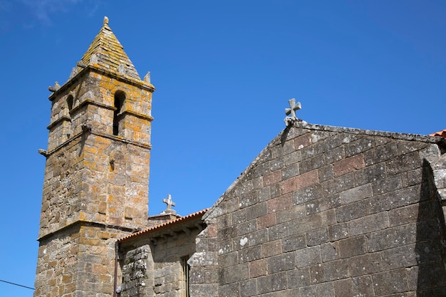 Iglesia de Santa Maria Areas en Finisterre, Costa de la Muerte, Galicia, España