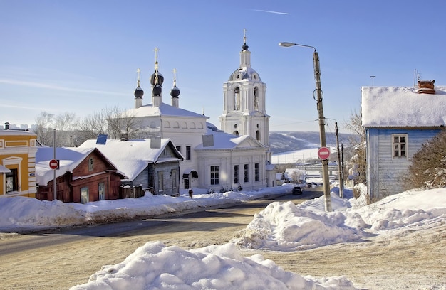 Iglesia de la Transfiguración en la calle Bauman en Kaluga