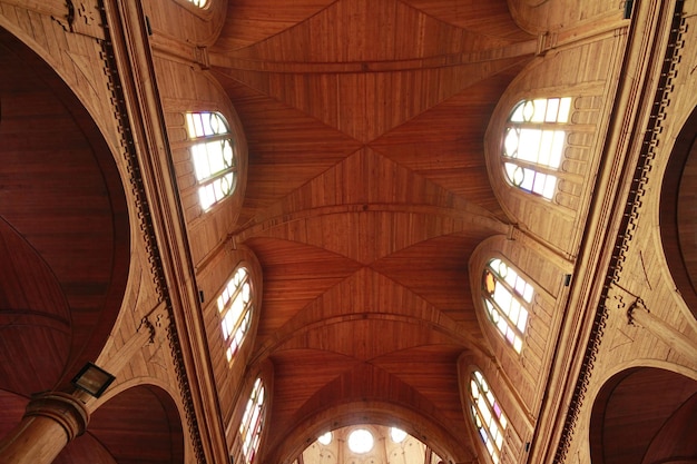 Iglesias de madera en Castro en la isla de Chiloé Chile