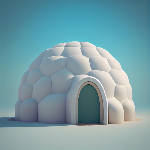 Foto iglu-eskimo-haus 3d-darstellung