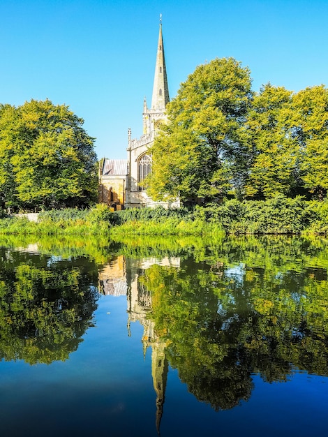 Igreja da Santíssima Trindade HDR em Stratford upon Avon