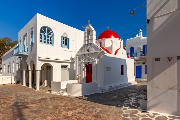 Igreja de Agia anna na ilha Mykonos, Grécia