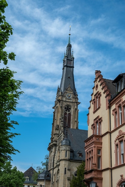 Igreja de Cristo em Weststadt Heidelberg Baden-Wurttemberg Alemanha Igreja de Cristo Vertical