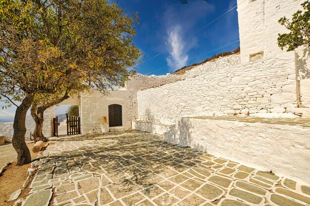 Igreja de Panagia na ilha Grécia de Folegandros