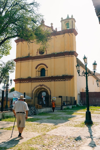 Foto igreja de são francisco de assis são cristóvão de las casas, méxico, maio de 2023