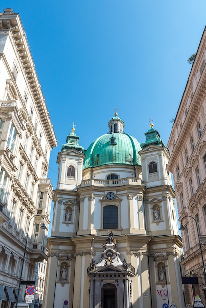 Igreja de São Pedro em Viena Áustria setembro de 2017