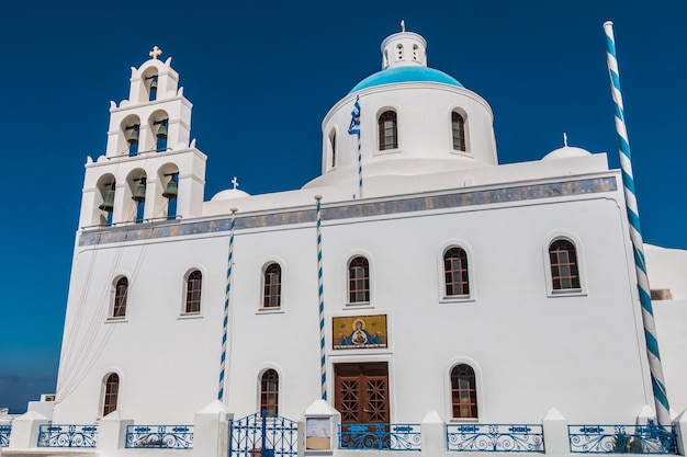 igreja ortodoxa na ilha de santorini