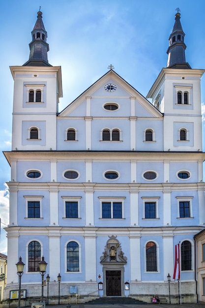 Foto igreja paroquial de st. xavier em leoben, áustria