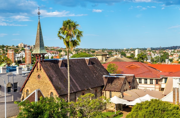 Igreja perto da ponte em kirribilli na costa norte de sydney