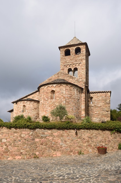 Igreja românica de Sant Vicens, Espinelves, província de Girona, Catalunha, Espanha