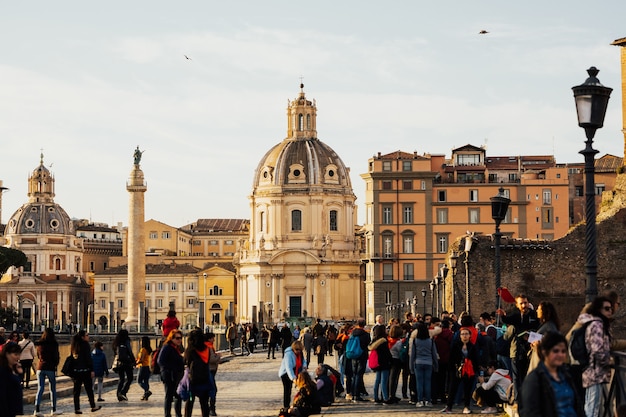 Igrejas de Santa Maria di Loreto na Praça de Veneza.