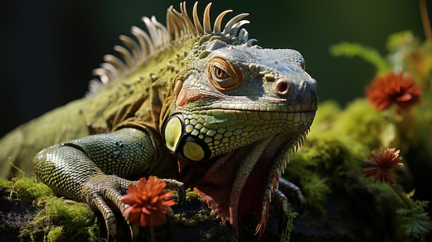 Iguana professionelle Fotografie und Ligh