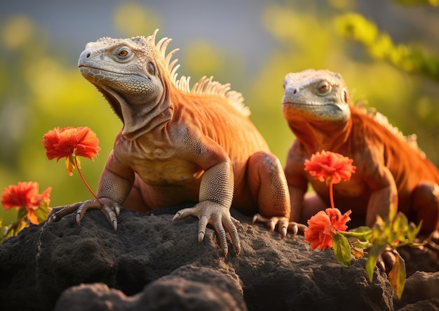 Iguana terrestre de Galápagos