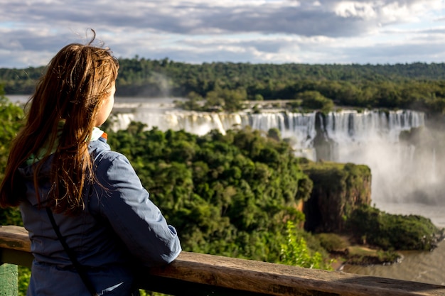 Iguazu fällt in den Nationalpark, Brasilien-Wasserfall Schöne Aussicht