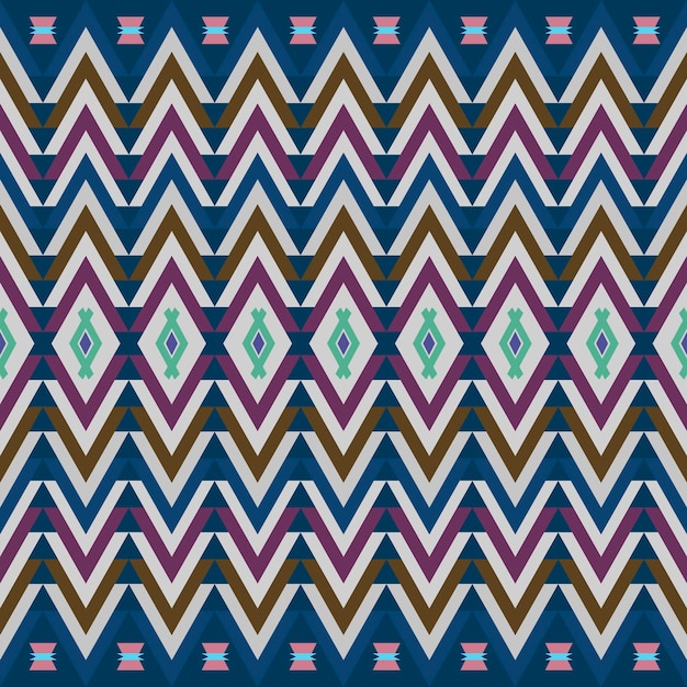 Foto ikat geometrisches folklore-ornament stammes-ethnische textur nahtloses streifenmuster im aztekischen stil