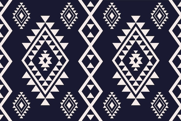 Ikat patrón sin costura tribal indio alfombra de tela étnica azteca mandala ornamento nativo boho chevron
