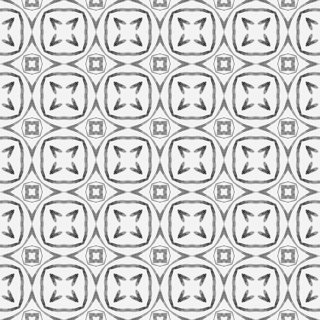 Ikat repitiendo el diseño de trajes de baño en blanco y negro