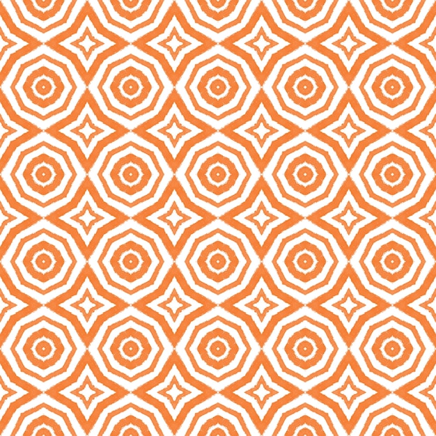 Ikat, sich wiederholendes Bademodendesign Orange