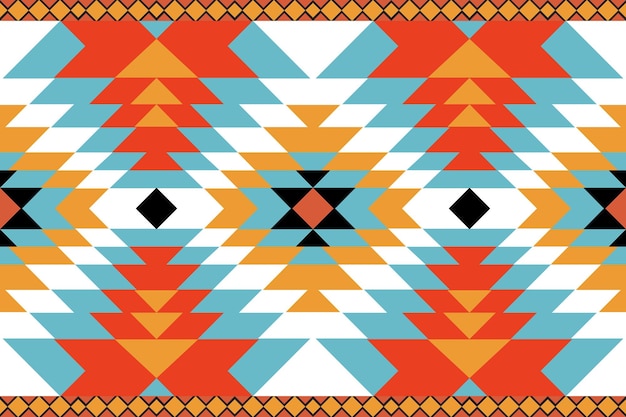 Foto ikat tribo indiano padrão sem costura tecido étnico asteca tapete mandala ornamento nativo boho chevron