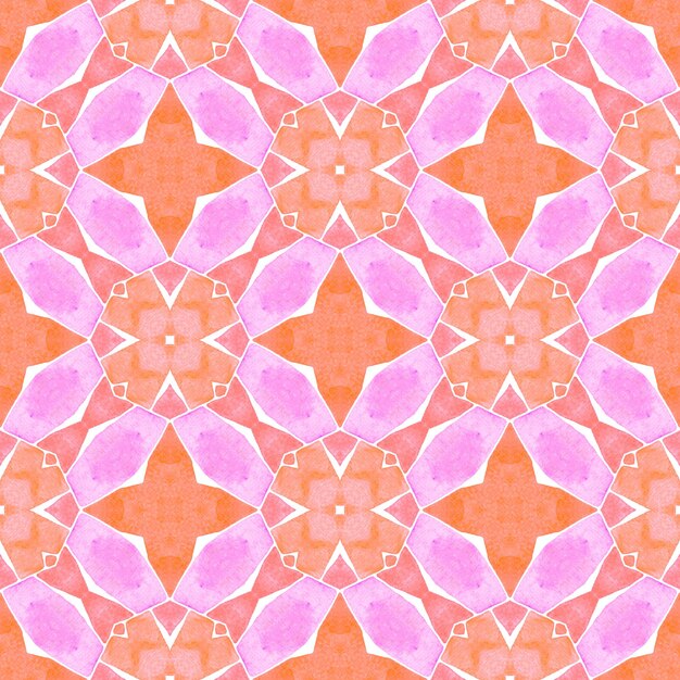 Ikat wiederholt Badeanzug-Design Orange lebhaft