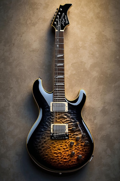 Foto ikonische e-gitarre original rock titel design