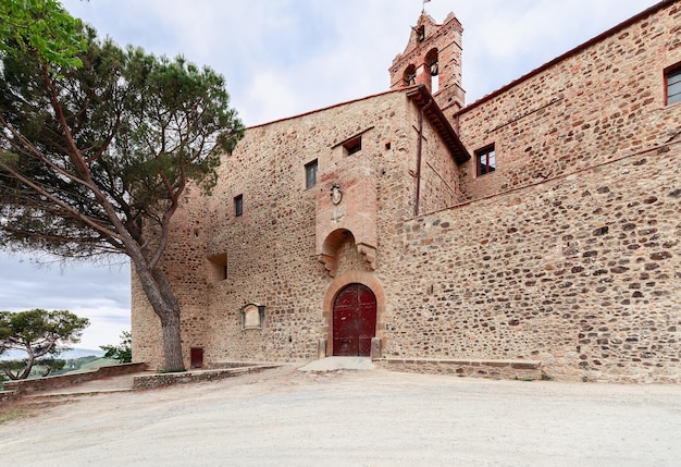 Il Castelluccio um antigo forte renascentista transformado em Grancia uma fazenda fortificada Pienza Toscana