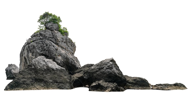 Ilha bonita isolada em fundo branco