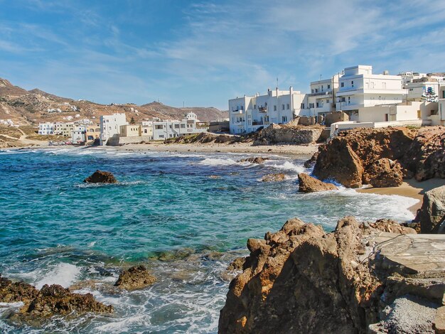 Ilha de naxos em cyclades grécia