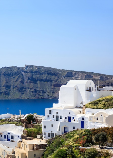 Ilha de Santorini Grécia Caldera sobre o mar Egeu