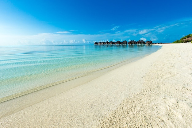 Ilha Maldivas com praia