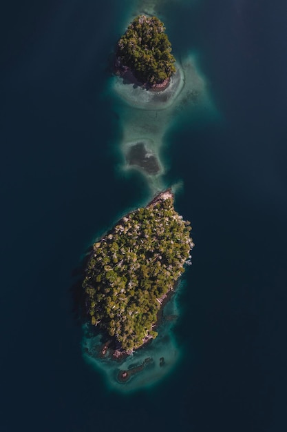 Ilha no meio do lago Nahuel Huapi