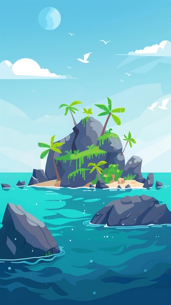 Ilha no oceano
