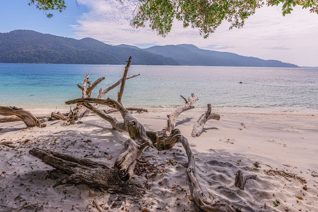 Ilha Rawi areia branca água clara