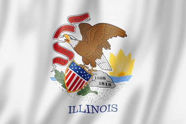 Illinois Flagge, USA