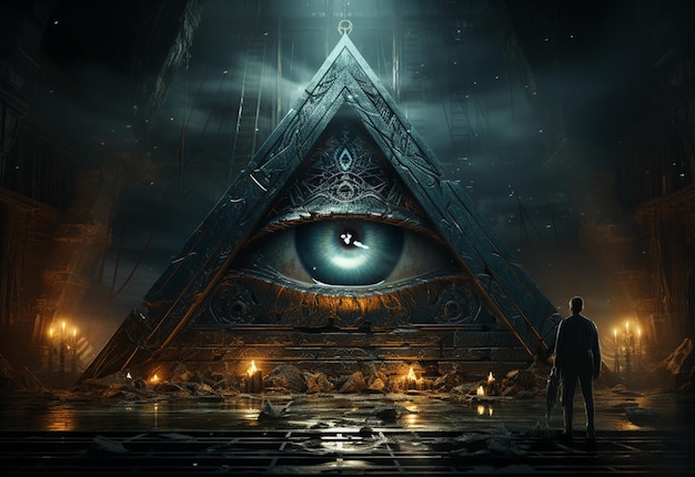 Illuminati maçons livres imagem realista ultra HD