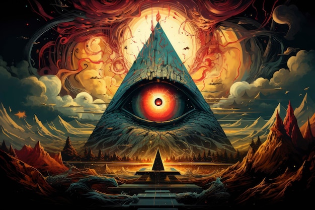 Illuminati-Symbolillustration