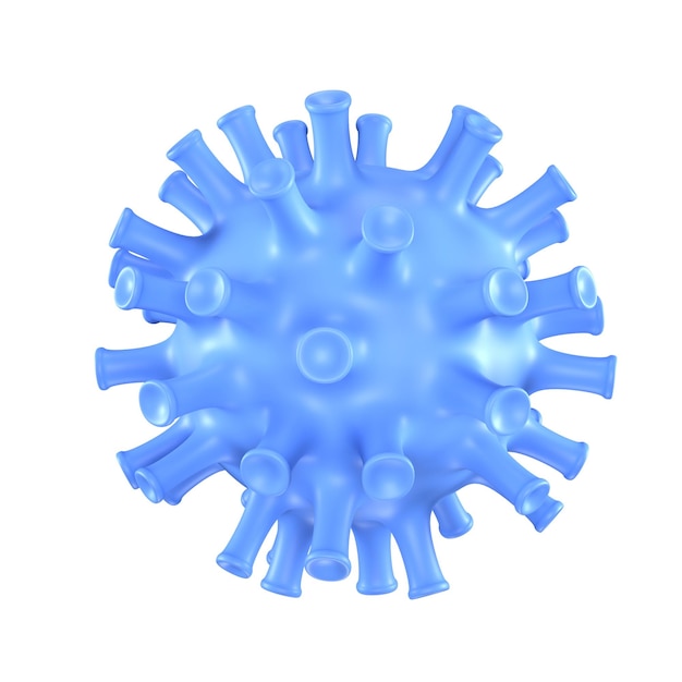 Illustration 3D-Symbol Symbol Virus