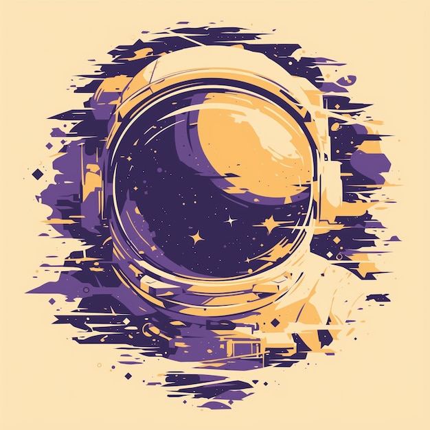 Illustration Astronaut für das grafische T-Shirt-Design