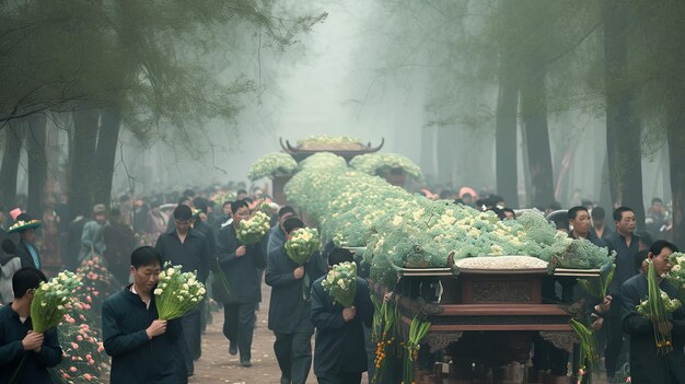 Illustration Ching Ming Festival in Grün