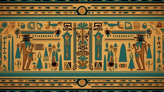 Illustration der ägyptischen Textur flach Hintergrund