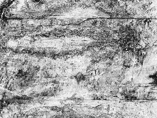 Illustration der alten rissigen Betonstruktur in Not. Schwarz-weißer Grunge-Hintergrund